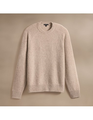 Lightweight Textured Cashmere Crew - Hazel livraison gratuite