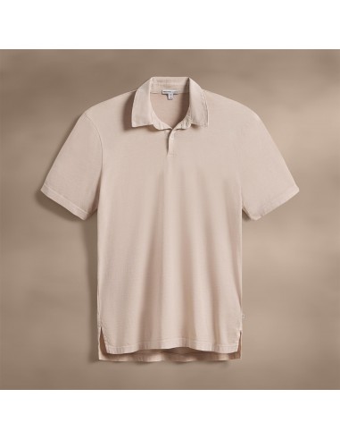 Sueded Jersey Polo - Faint Pigment en stock