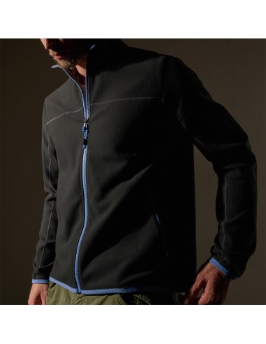 Brush Scuba Zip Front Sport Jacket  - Carbon/Blue online