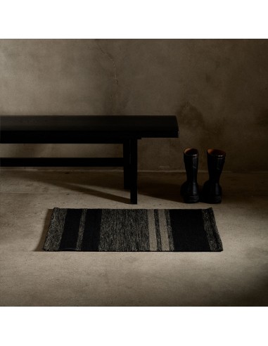 Multi Stripe Entry Mat - Black Marle/Black/Flint 50% de réduction en Octobre 2024