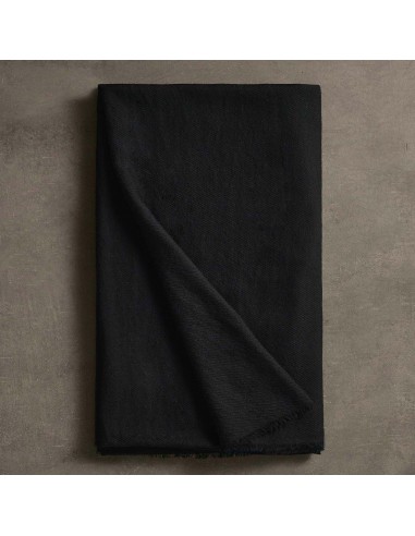 Sarti Wool Cashmere Scarf - Black Vous souhaitez 