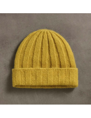 Textured Cashmere Beanie - Straw Pour