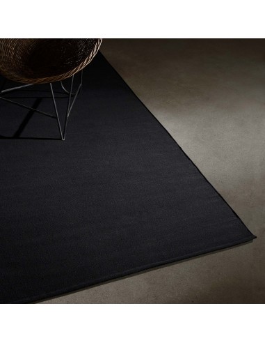 Wool Area Rug - Black français