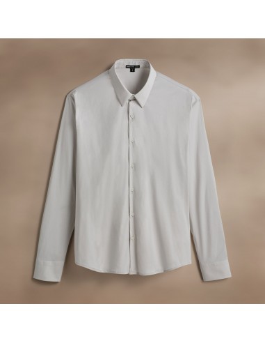 Matte Stretch Poplin Dress Shirt - Light Mist la livraison gratuite