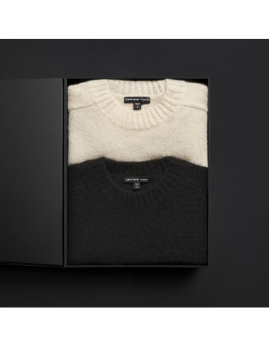 Women's Cashmere Crew Gift Set - True Black/Ivory Le MVP de beaucoup