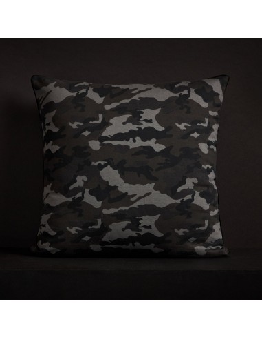 Camo Throw Pillow With Piping - Night Camo Paris Déstockage Promo