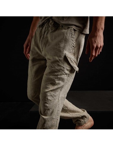 Slub Linen Cargo Pant - Mineral Pigment sur le site 